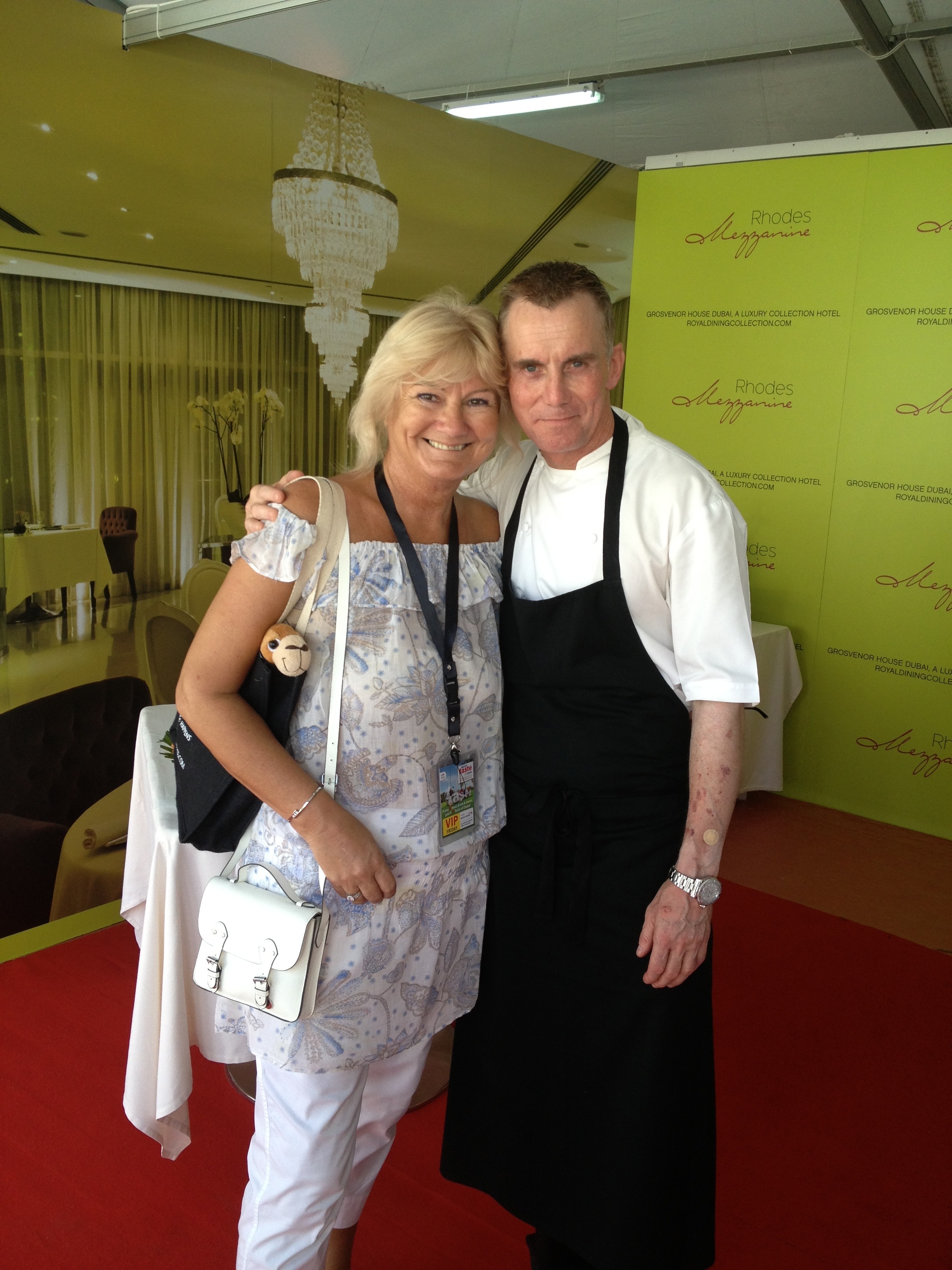 Remembering old times with Gary Rhodes in Dubai.