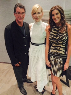 Steve Matzkin, Cate Blanchet, Sarah Schroeder-Matzkin at the premier of Truth