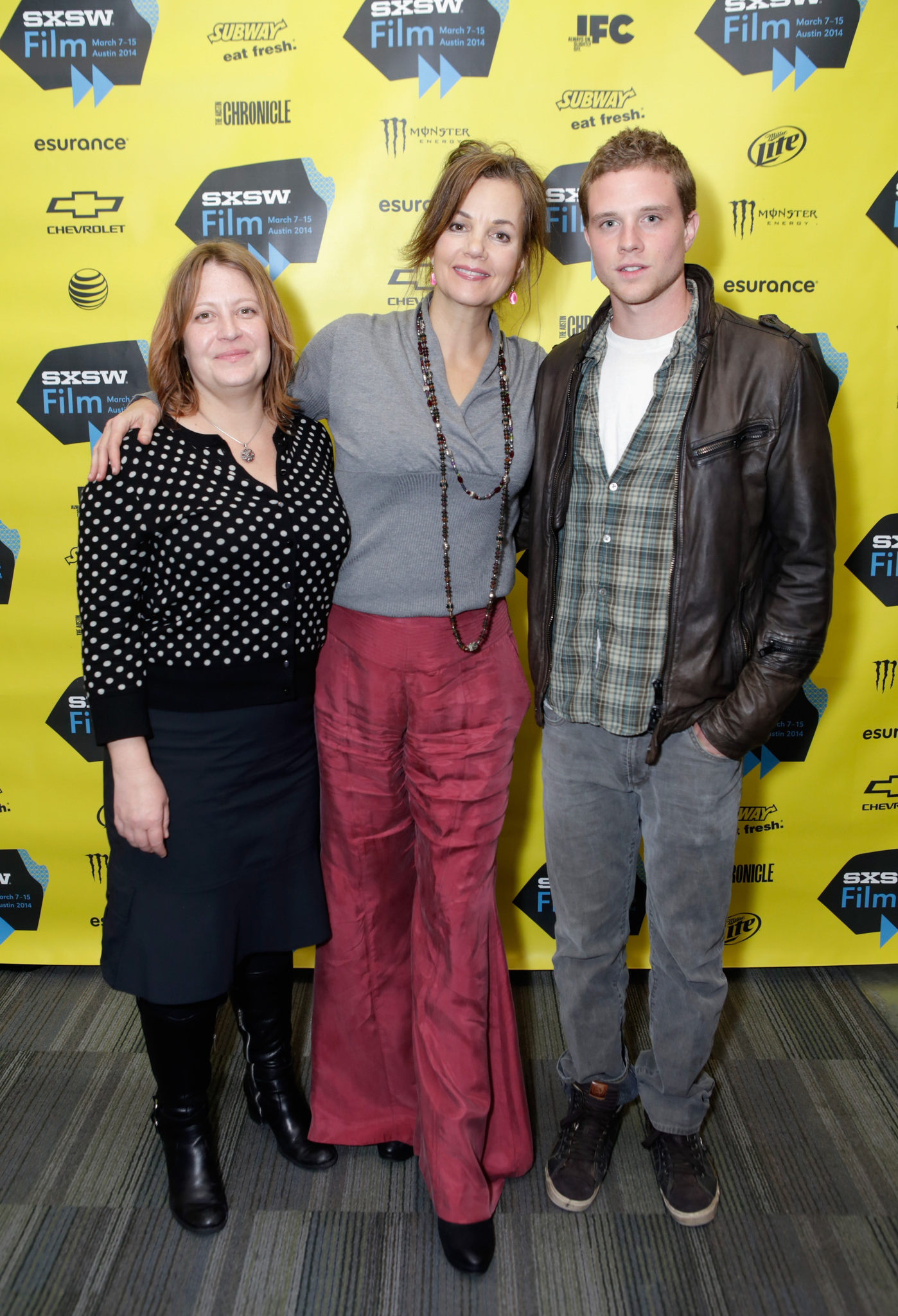 Margaret Colin, Jen McGowan and Jonny Weston at event of Kelly & Cal (2014)