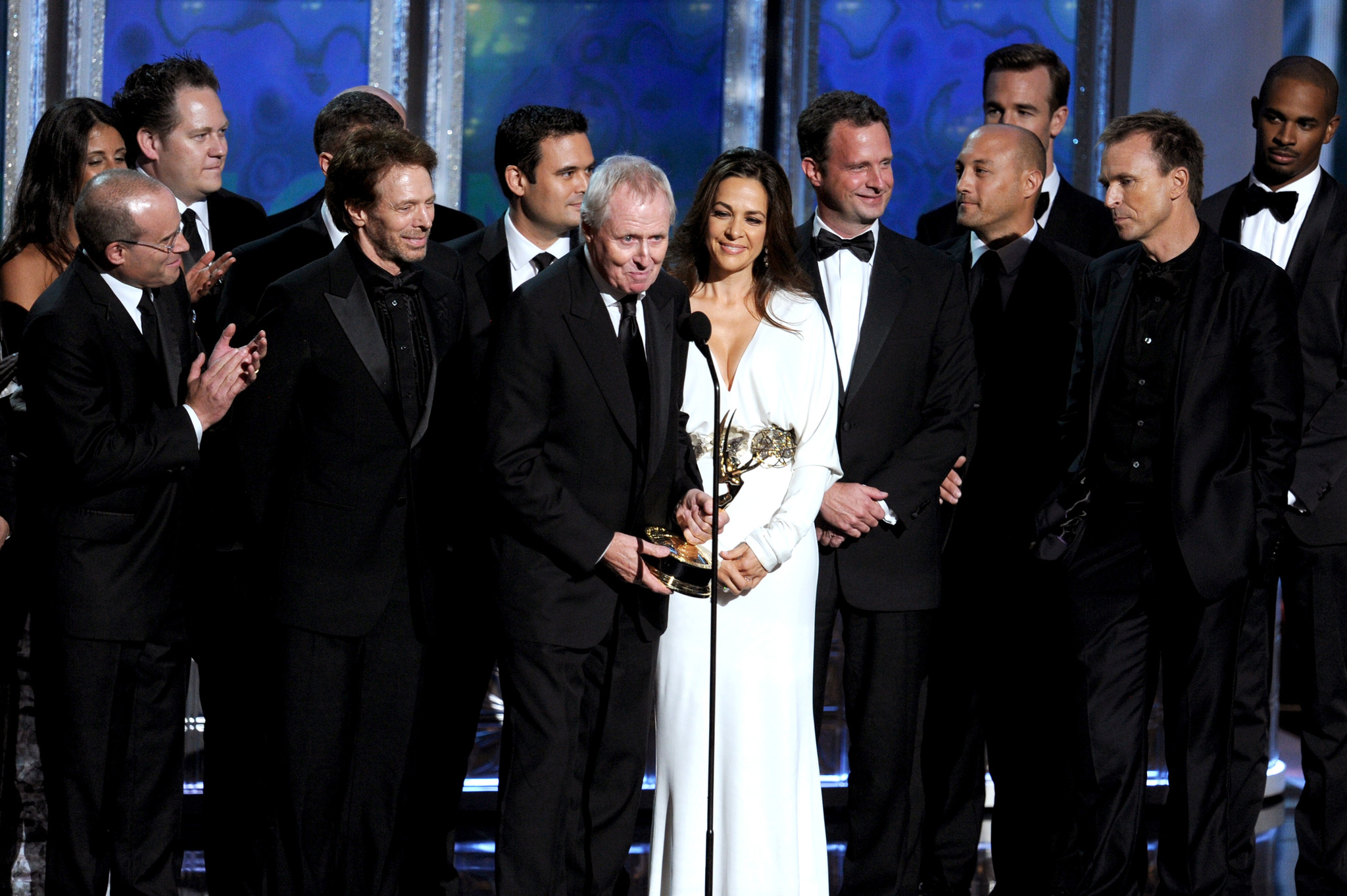 Jerry Bruckheimer, Jonathan Littman, Bertram van Munster and Elise Doganieri at event of The 64th Primetime Emmy Awards (2012)