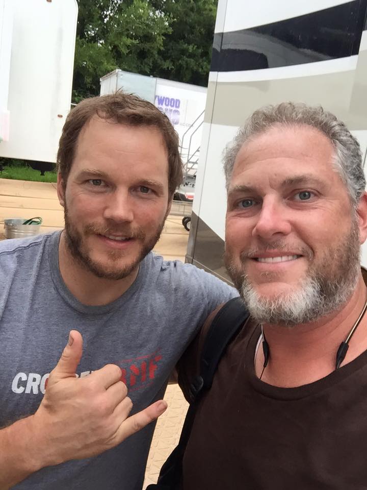 Working with Chris Pratt on set of The Magnificent 7.