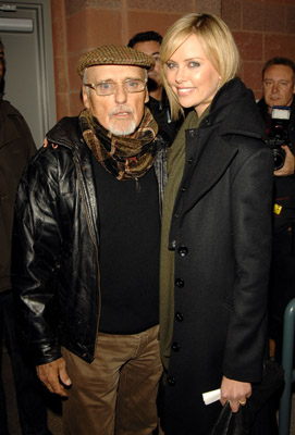 Charlize Theron and Dennis Hopper at event of Sleepwalking (2008)