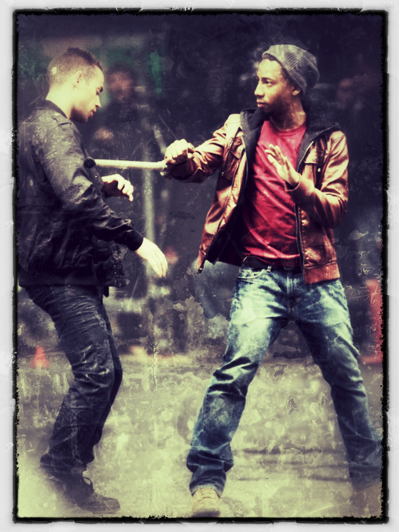 Colby Chartrand and Brandon T. Jackson in Persis Dzeksonas. Monstru jura (2013)