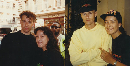 Monica with Pet Shop Boys.