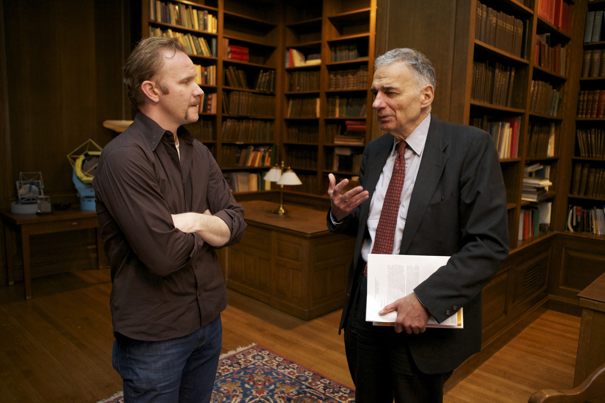 Still of Morgan Spurlock and Ralph Nader in The Greatest Movie Ever Sold (2011)