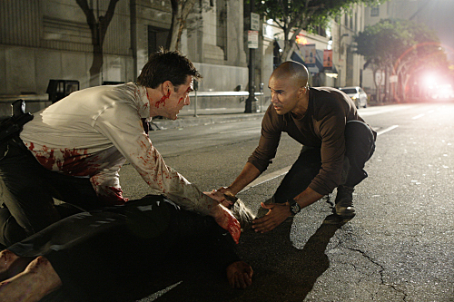 Still of Thomas Gibson and Shemar Moore in Nusikalstami protai (2005)