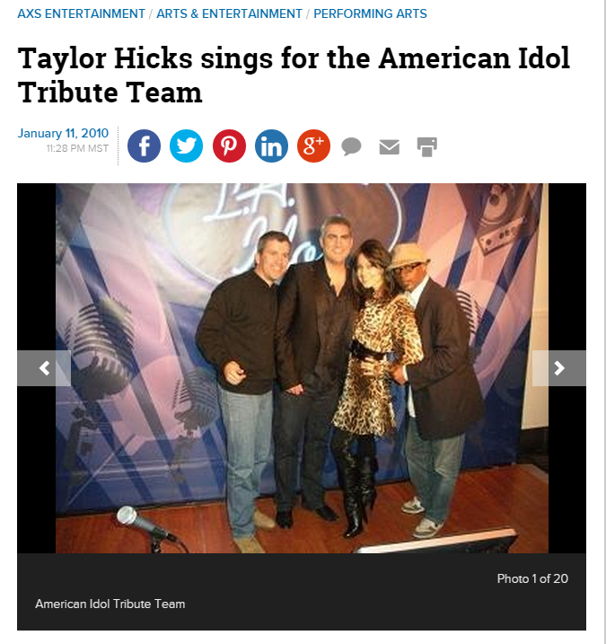 Media Hit with American Idol Season 5 Winner Taylor Hicks, Tatiana Turan & Keith Anton.