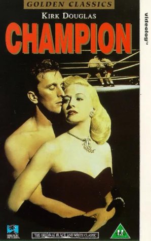 Kirk Douglas and Marilyn Maxwell in Champion (1949)