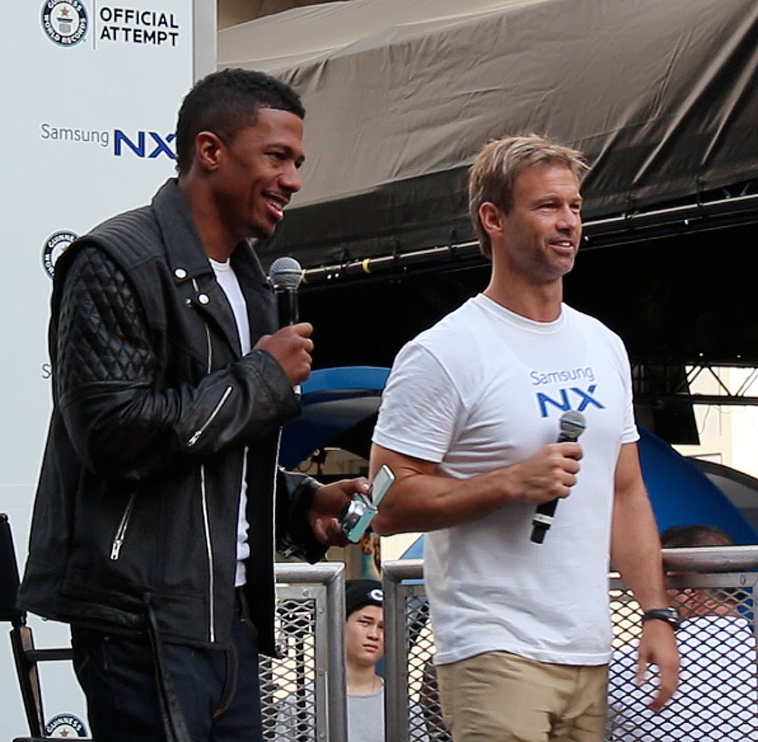 Nick Cannon hosting with Rob O'Malley for Samsung at Hollywood & Highland Hollywood, CA