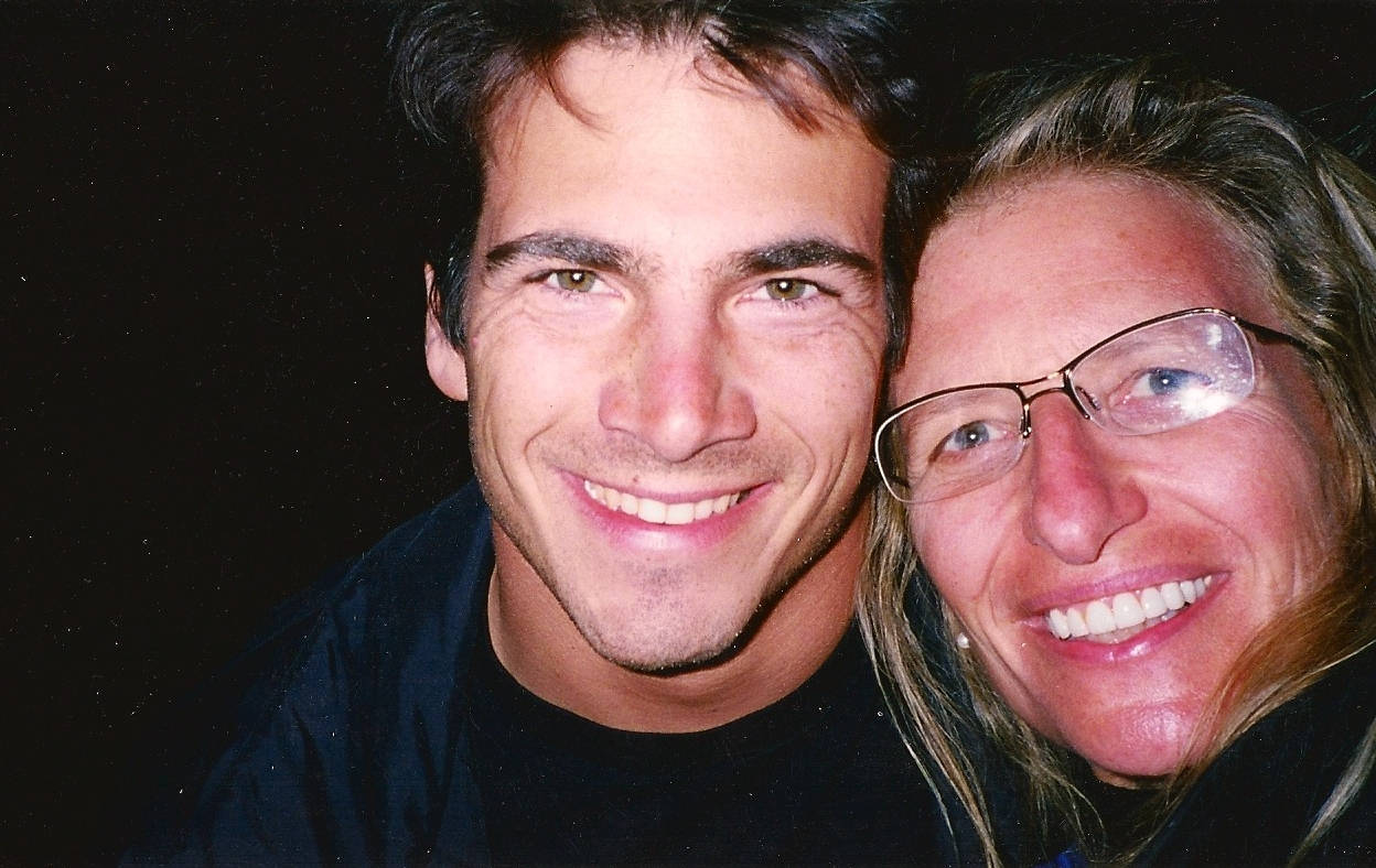 Oliver Keller and Annie Leibovitz after photo shoot.