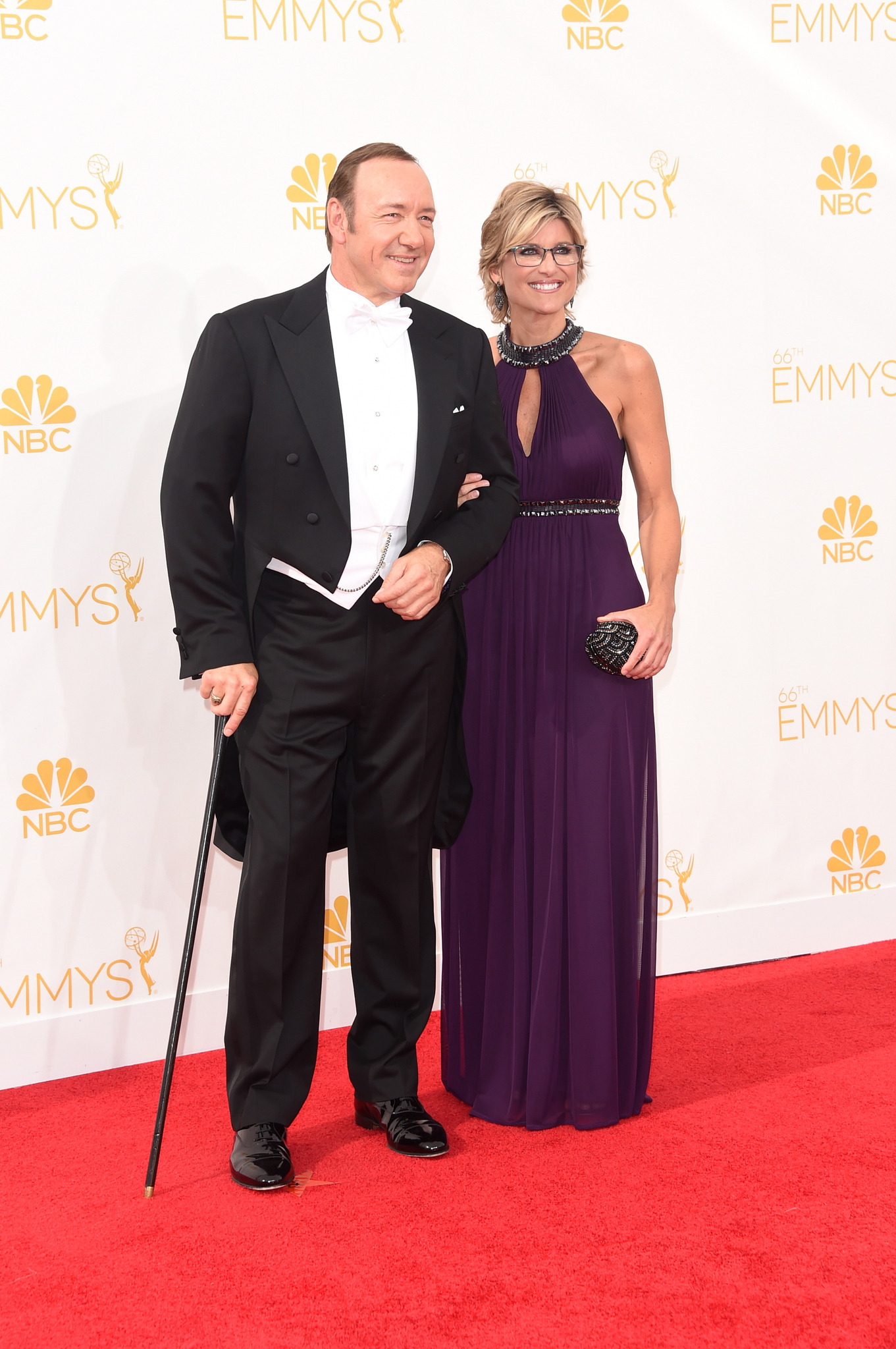 Kevin Spacey and Ashleigh Banfield at event of The 66th Primetime Emmy Awards (2014)
