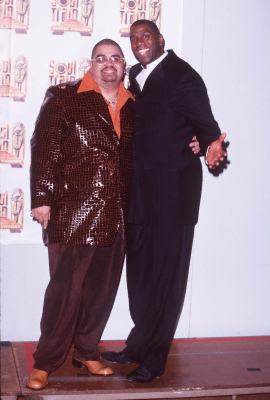 Magic Johnson and Heavy D