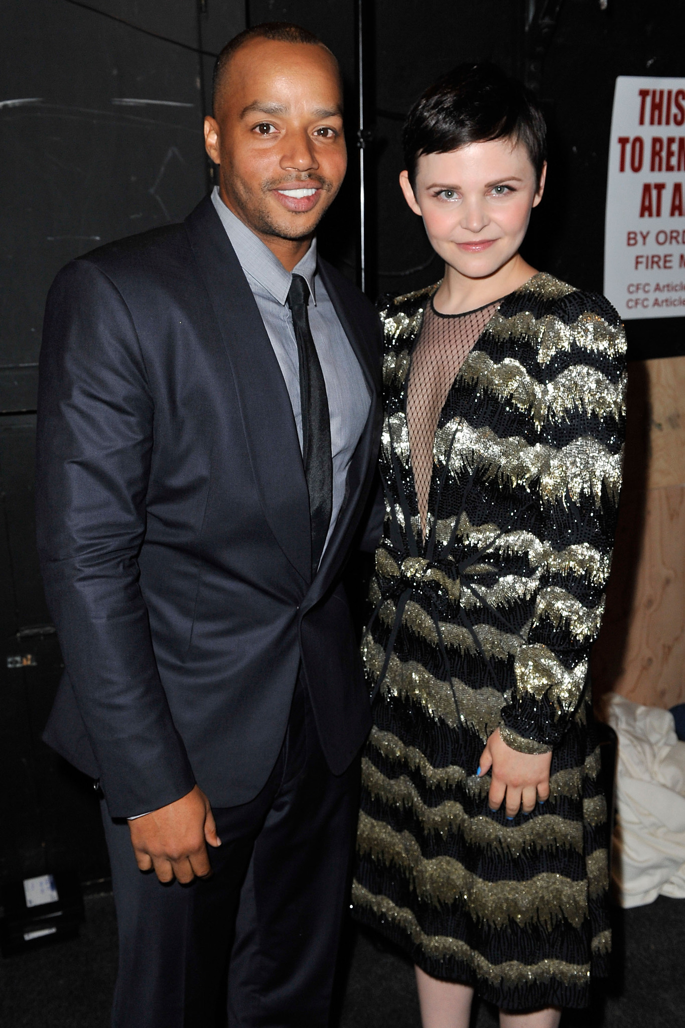 Donald Faison and Ginnifer Goodwin