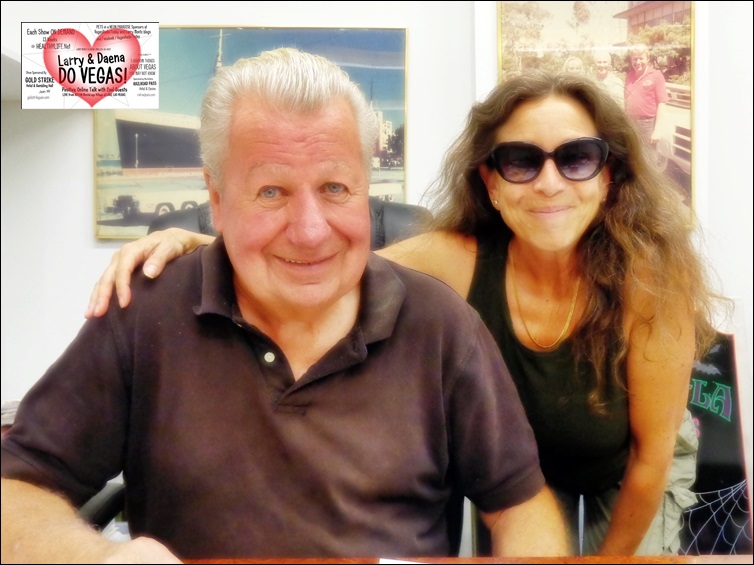 Daena Smoller with Jay Ohrberg, legendary Hollywood custom-car builder for clients, TV & Movies, race car driver and owner of the Hollywood Cars Museum in Las Vegas.