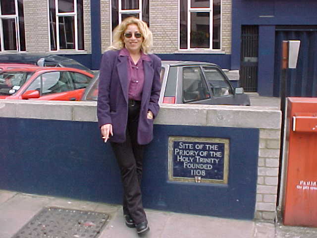 April 1999 in London, filming the Telly Award-winning documentary, 