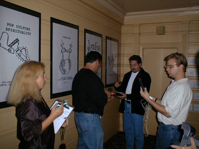 GHOST EXPEDITION inside Vogue Theater, Hollywood with (far right) Andrew P. Jones (Hell's Kitchen, Nanny 911, Adventures with Pug & Zero)