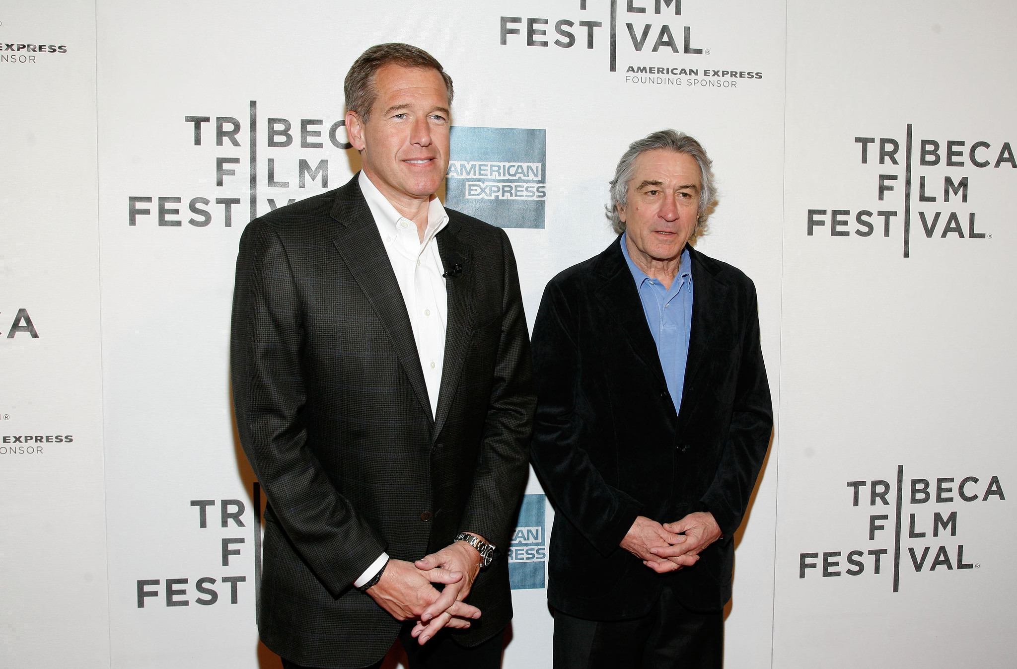 Robert De Niro and Brian Williams
