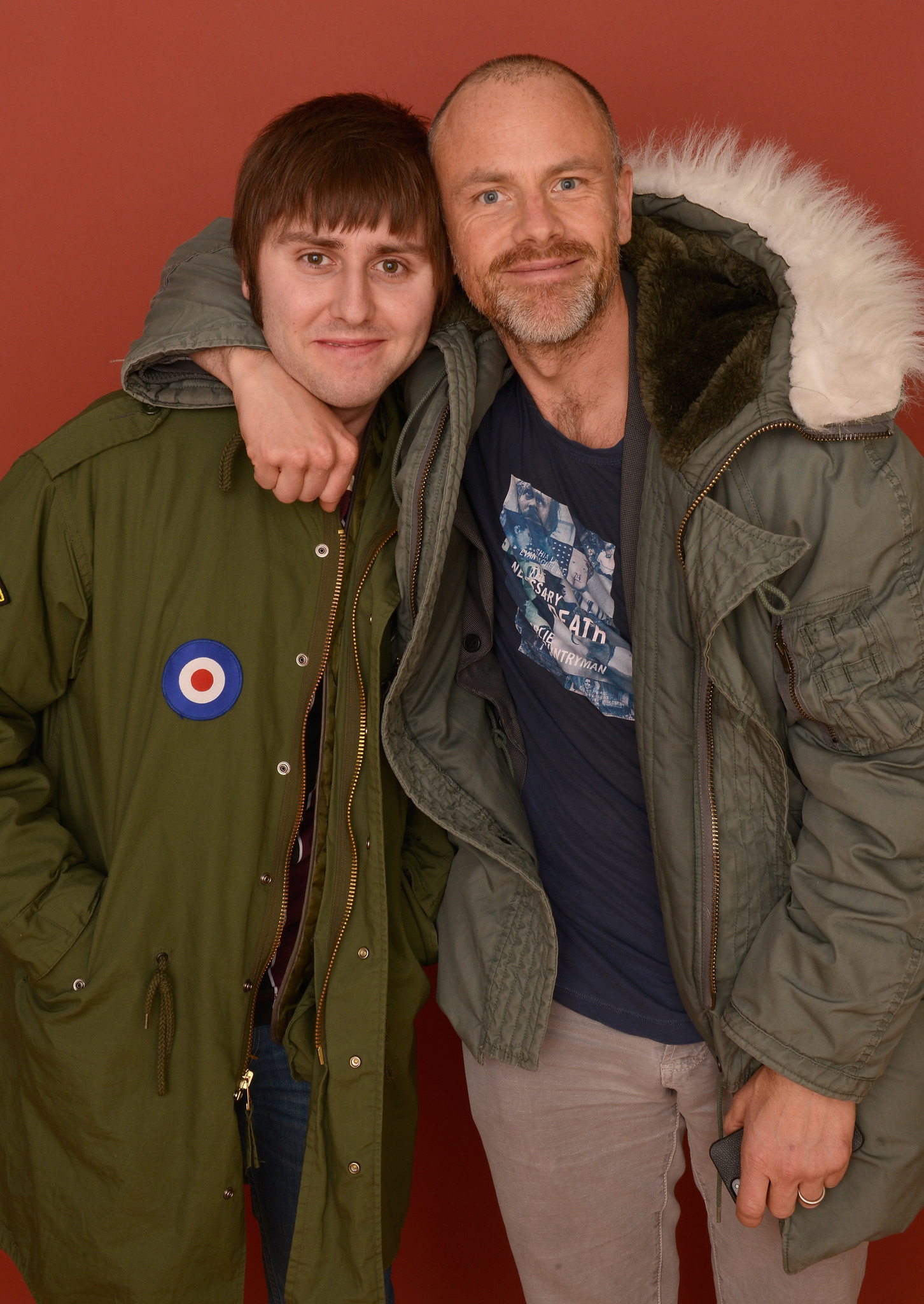 Fredrik Bond and James Buckley at event of The Necessary Death of Charlie Countryman (2013)