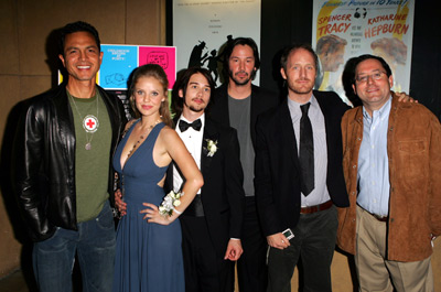 Keanu Reeves, Benjamin Bratt, Kelli Garner, Mike Mills, Lou Taylor Pucci and Michael Barker at event of Thumbsucker (2005)