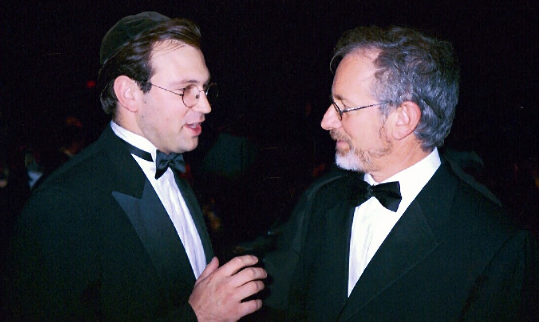 Steven Spielberg and Paul Greenberg