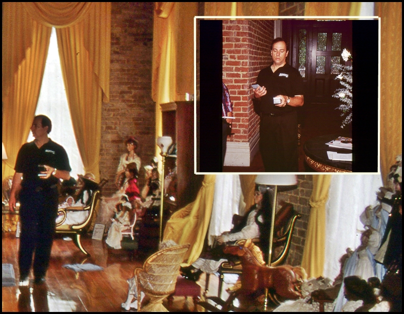 1995, Larry Montz conducts multiple ISPR field investigations for Anne Rice (Interview with the Vampire), including her former and then-current Garden District residences. Pictured: Larry at Anne Rice-owned St. Elizabeth's Orphanage in New Orleans.