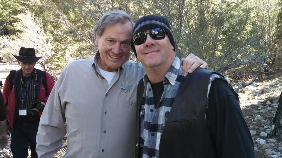 With Sonny Shroyer (Dukes of Hazzard) on the set of Not on My Mountain