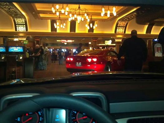 Driving through the South Point Casino.. Literally!