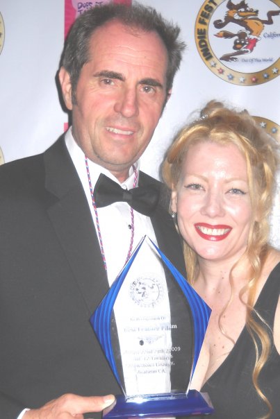 Thom Michael Mulligan Producer of the award winning feature film Callous with lead actress Kari Nissena Holding 
