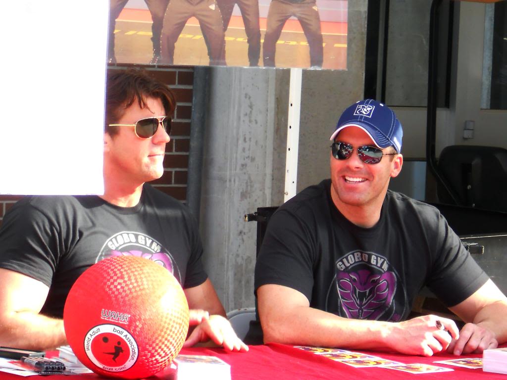 Kevin Porter and Brandon Molale at Dodgeball autograph signing