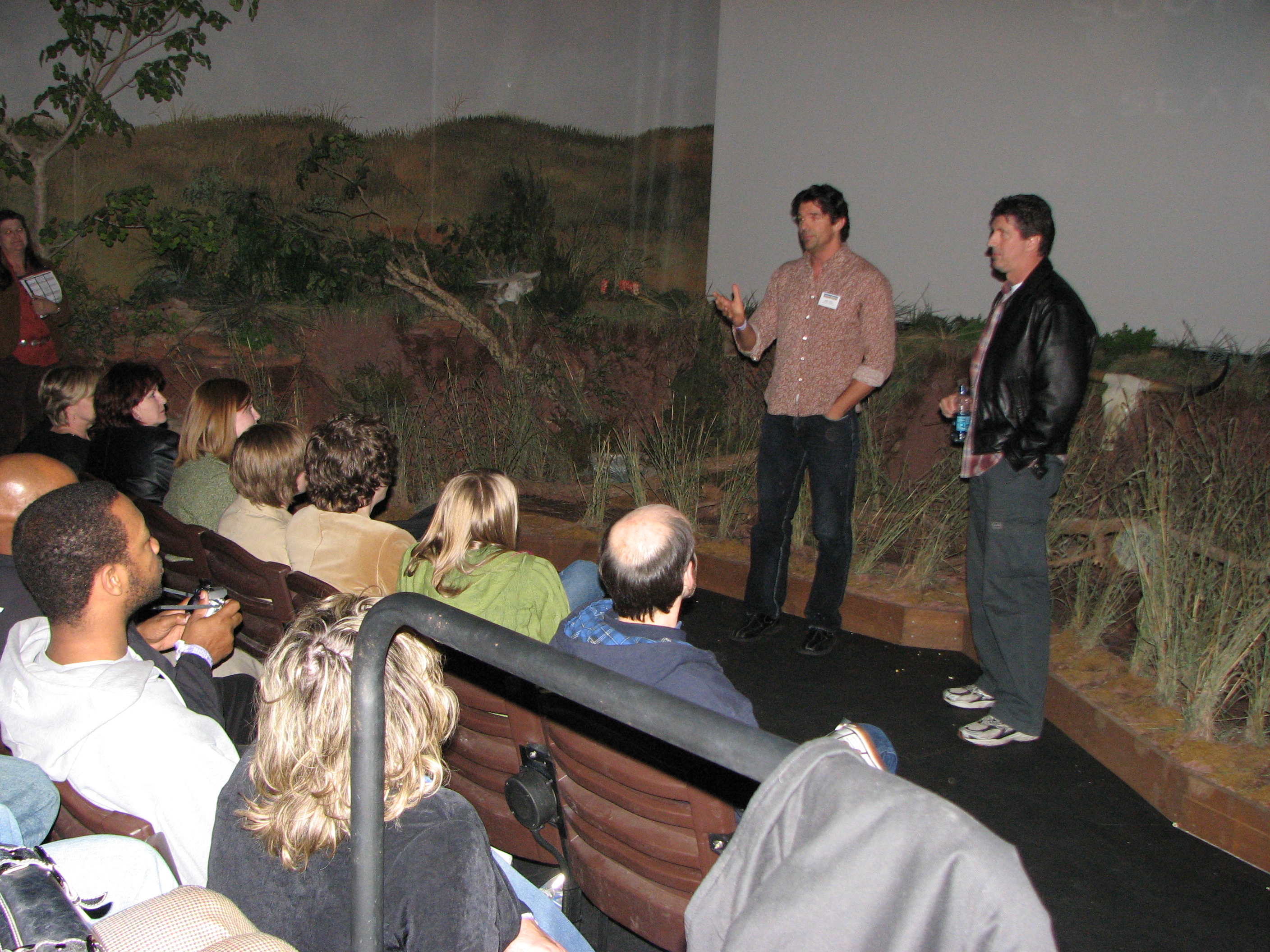 Kevin Porter and George Meyers speak at the LA premier of Montana