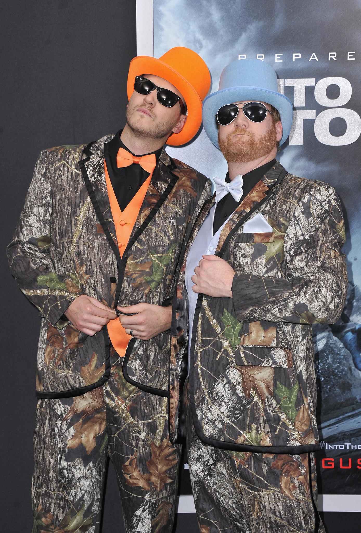 Kyle Davis and Jon Reep at event of Into the Storm (2014)