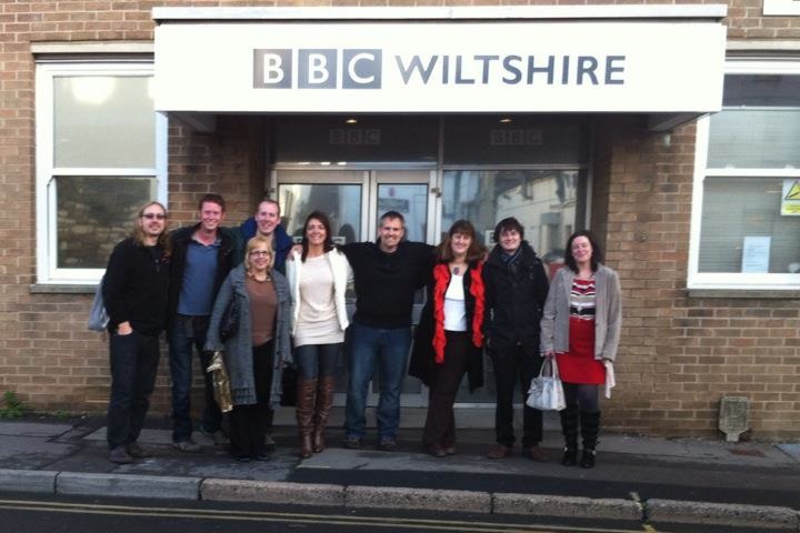 The Wootton Bassett Rocks Charity Music Video - HOD's at BBC Wiltshire for cheque presentation + interviews