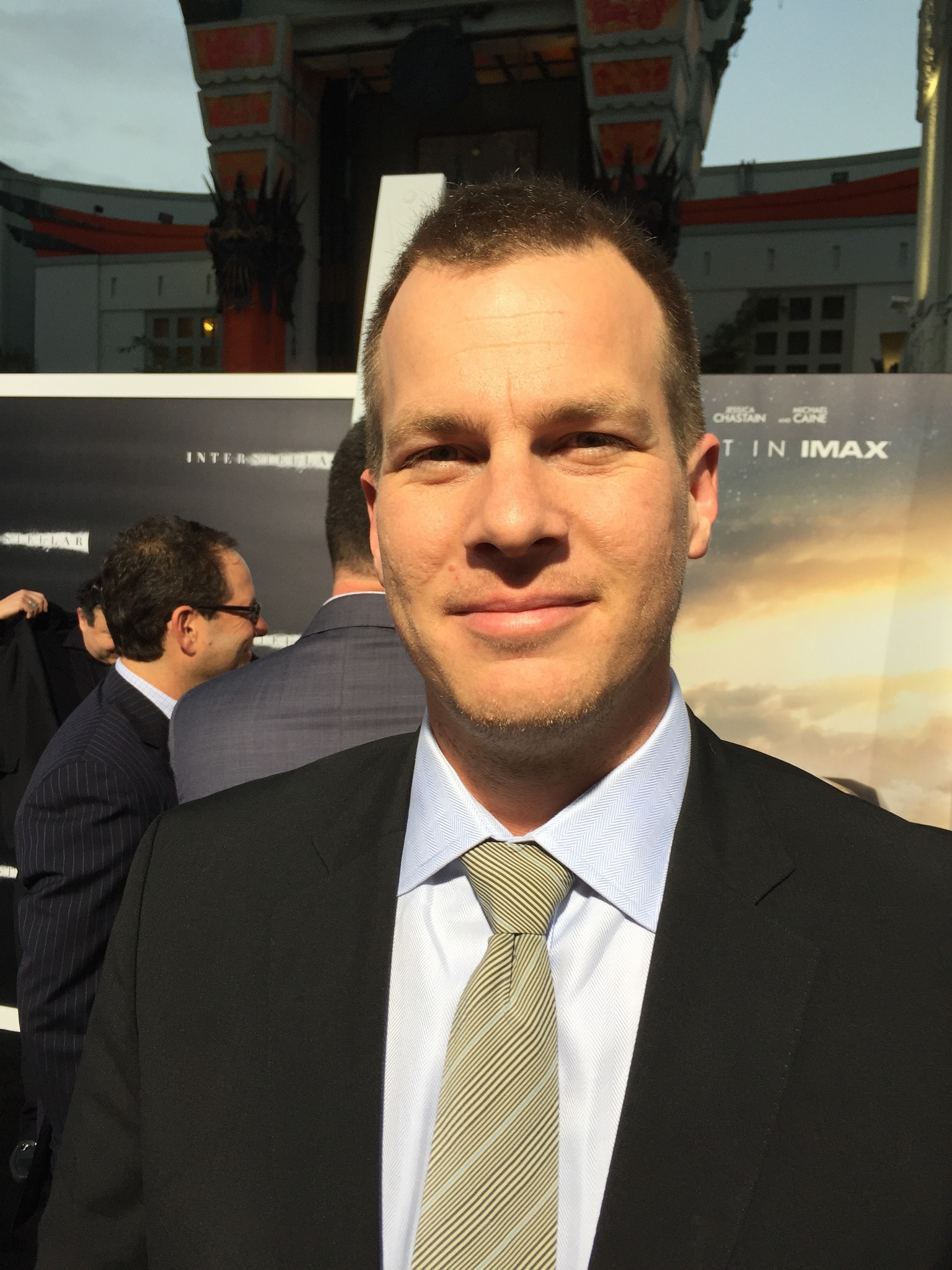 Jonathan Nolan at event of Tarp zvaigzdziu (2014)