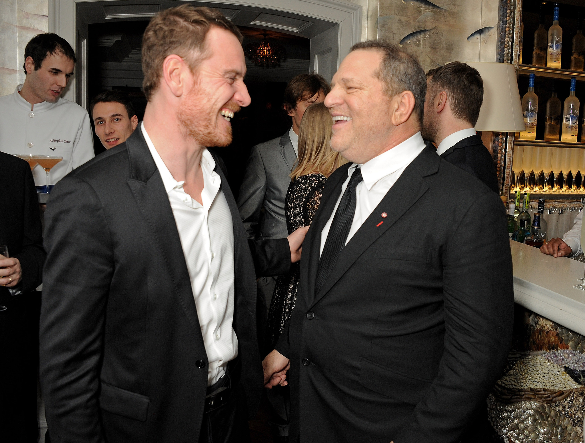Harvey Weinstein and Michael Fassbender
