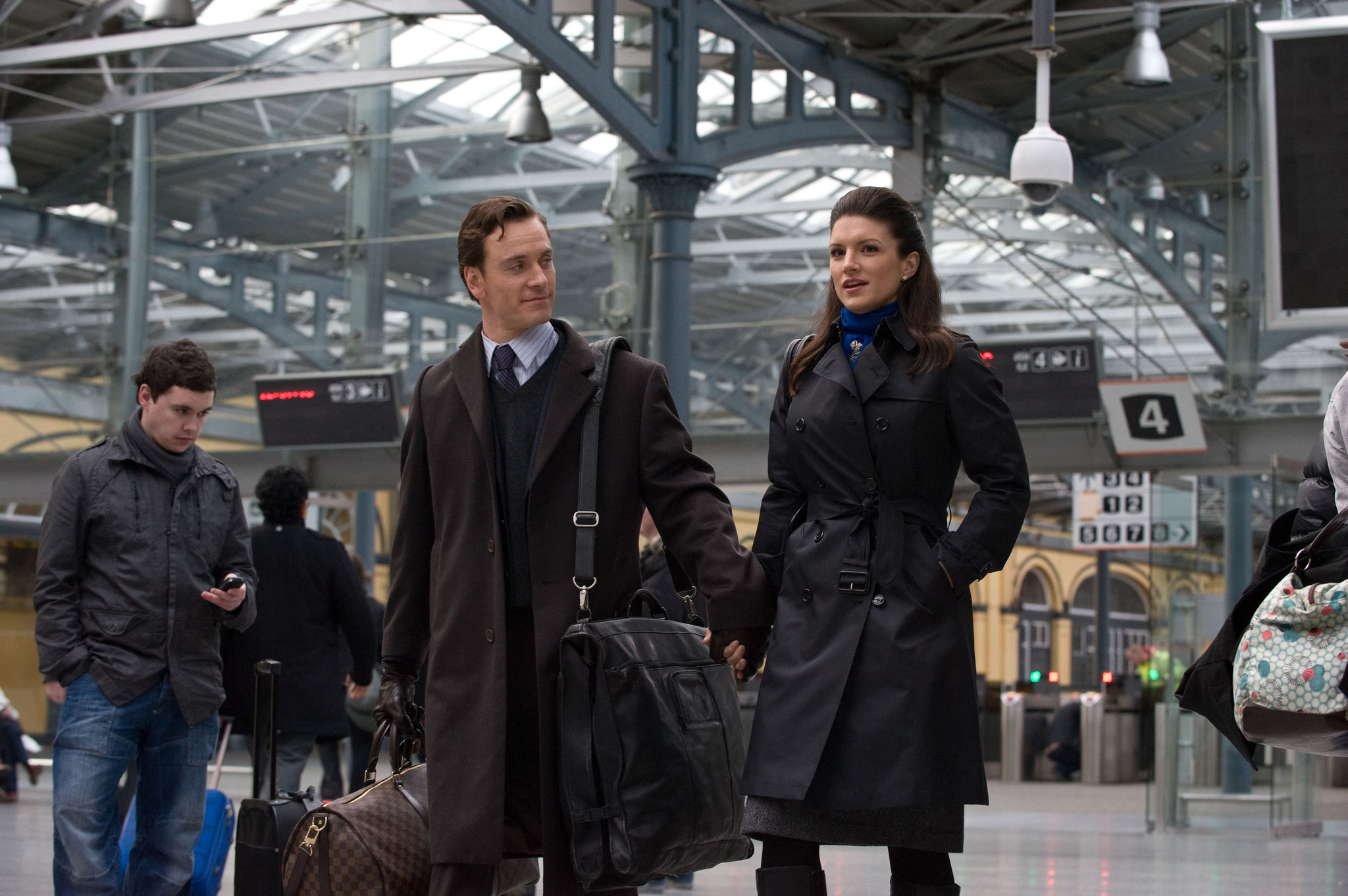 Still of Michael Fassbender and Gina Carano in Melori Kein. Prarasta kontrole (2011)