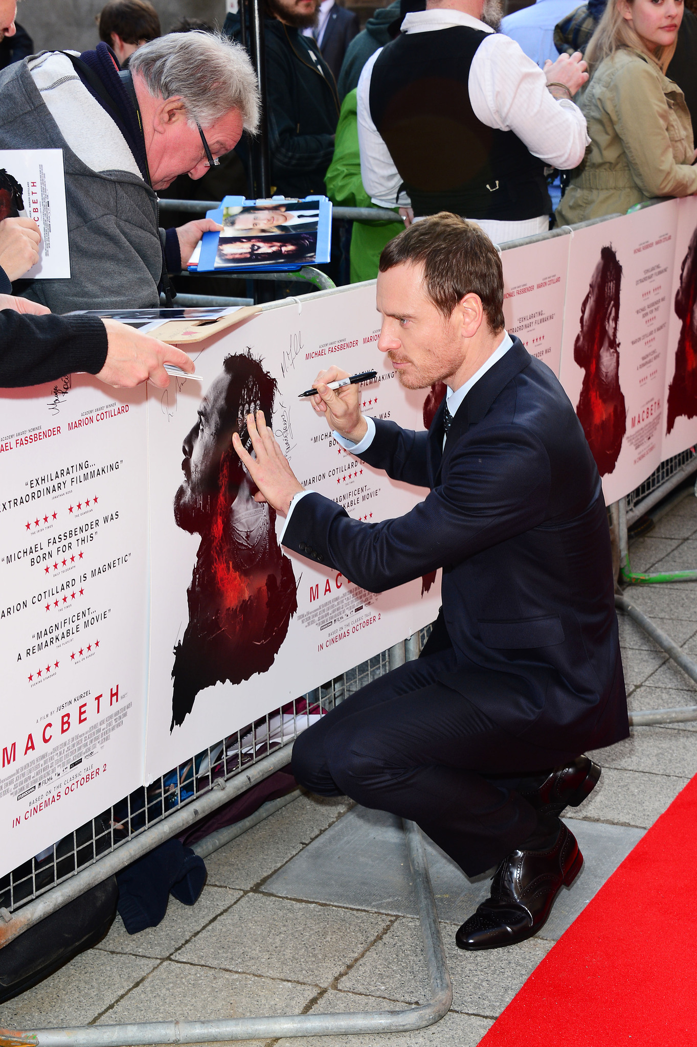 Michael Fassbender at event of Macbeth (2015)