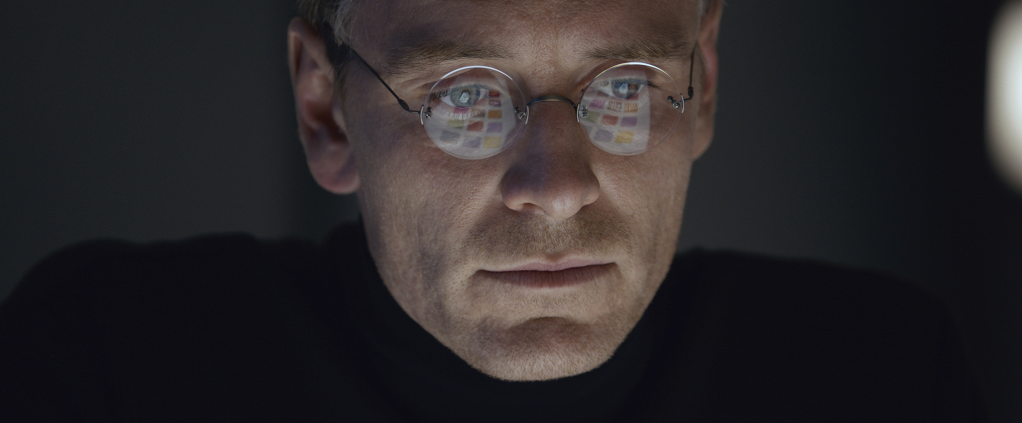 Still of Michael Fassbender in Steve Jobs (2015)