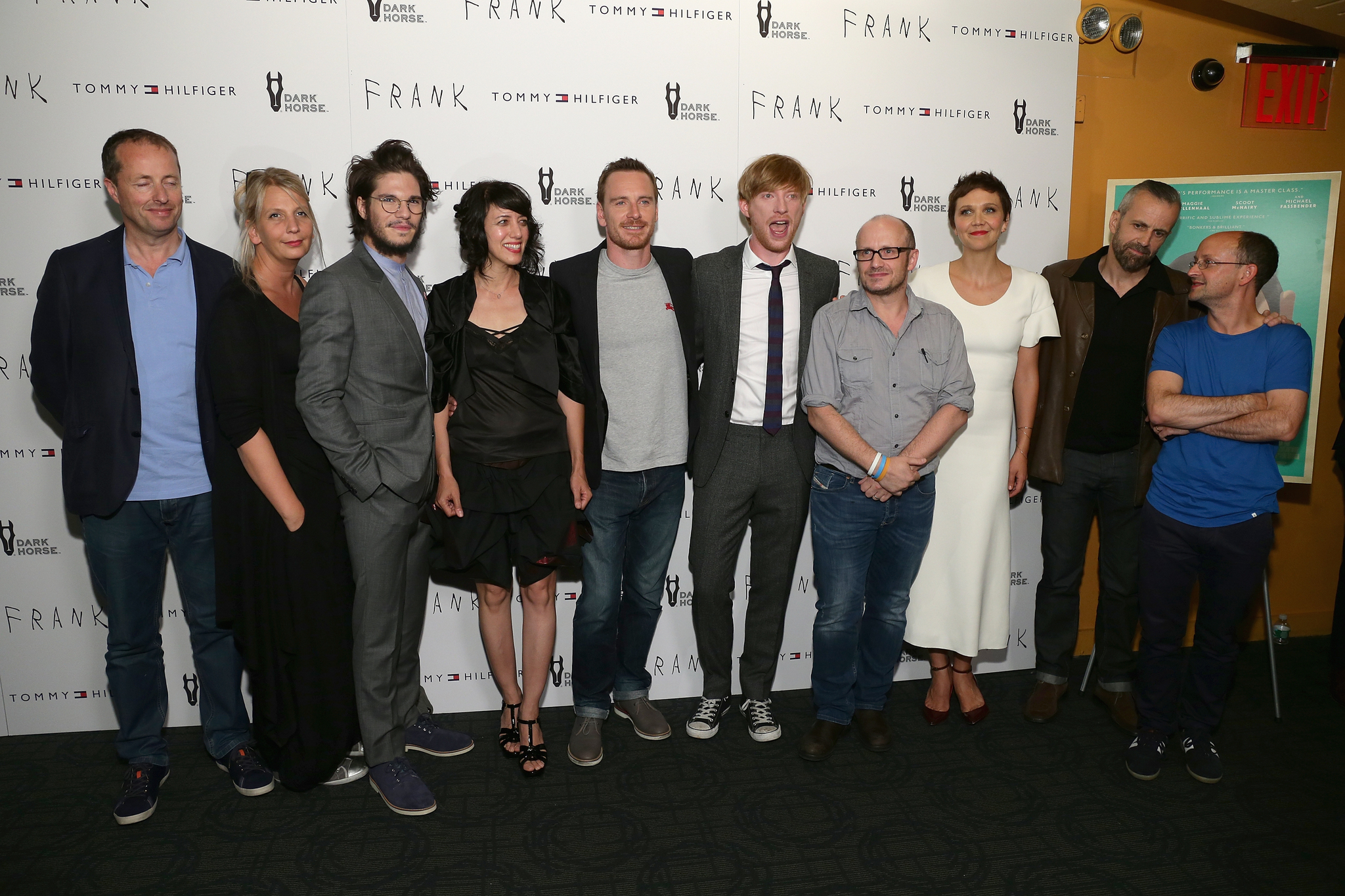 Ed Guiney, Maggie Gyllenhaal, Stephen Rennicks, Lenny Abrahamson, Michael Fassbender, Andrew Lowe, Domhnall Gleeson, Carla Azar and Stevie Lee