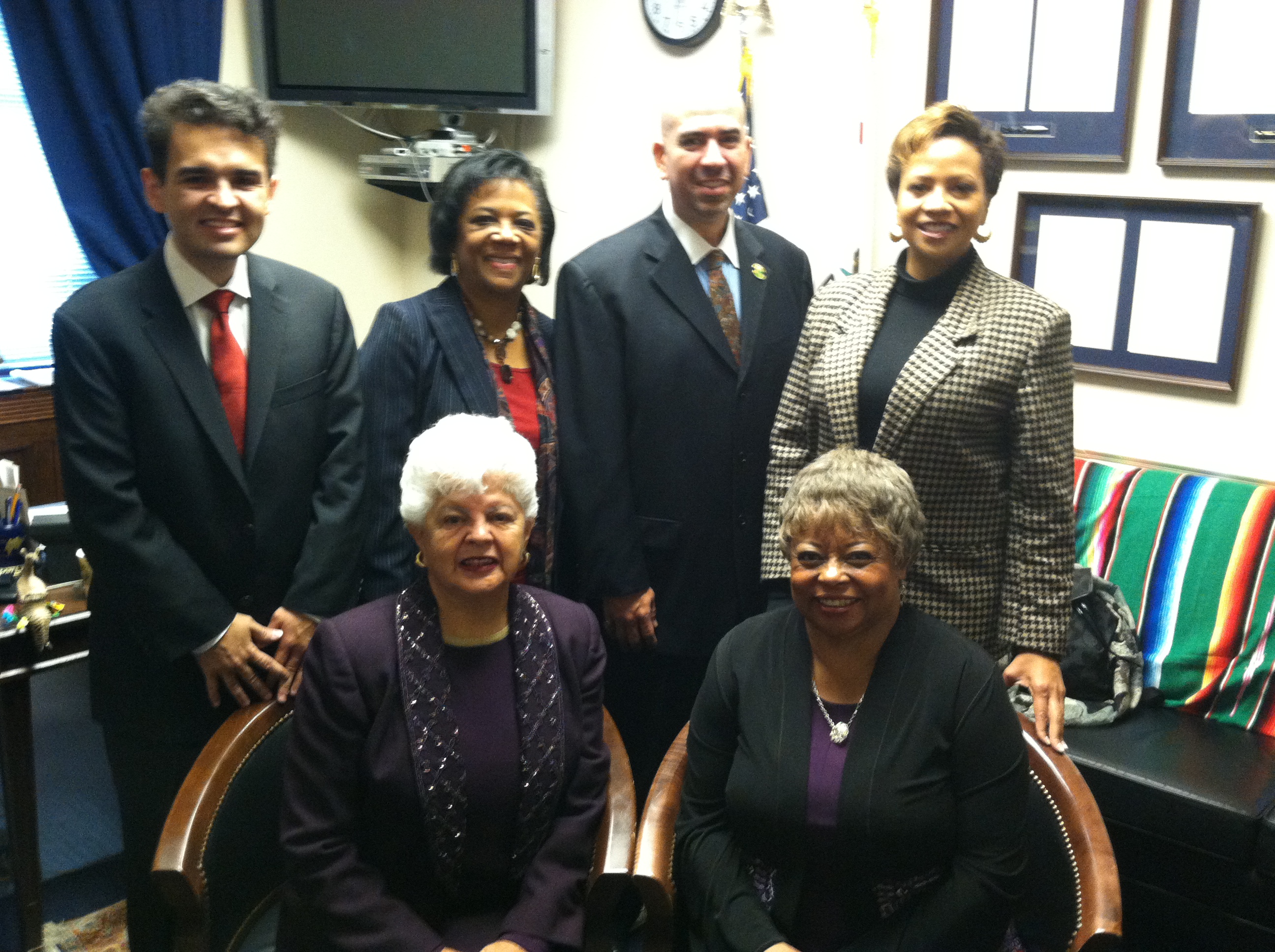 With Congresswoman Grace Napolitano on Capital Hill as I directed a documentary on healthcare