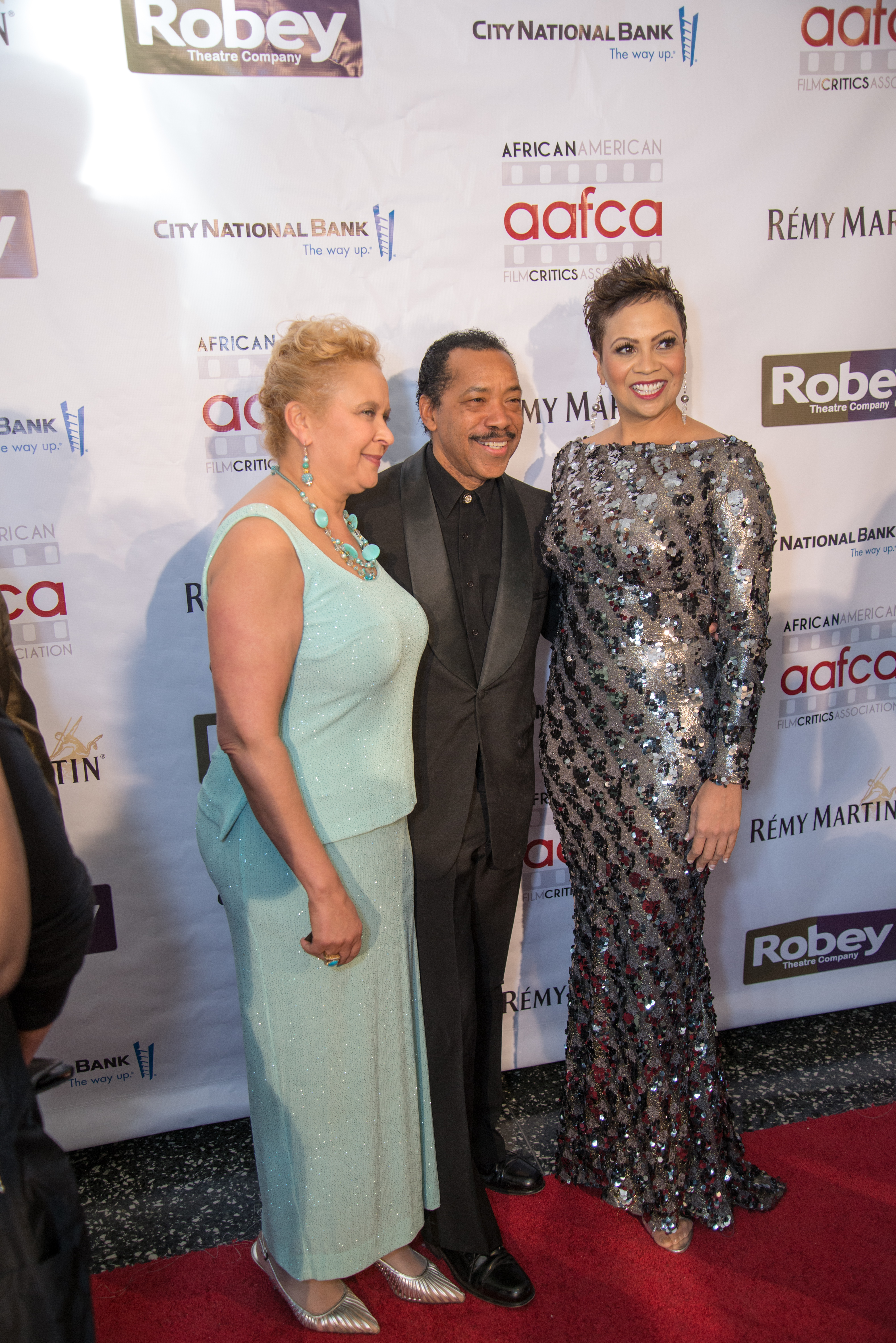 Robey Theatre Co. Academy Award Viewing Event red carpet: Obba Babatunde, Karen Chappelle