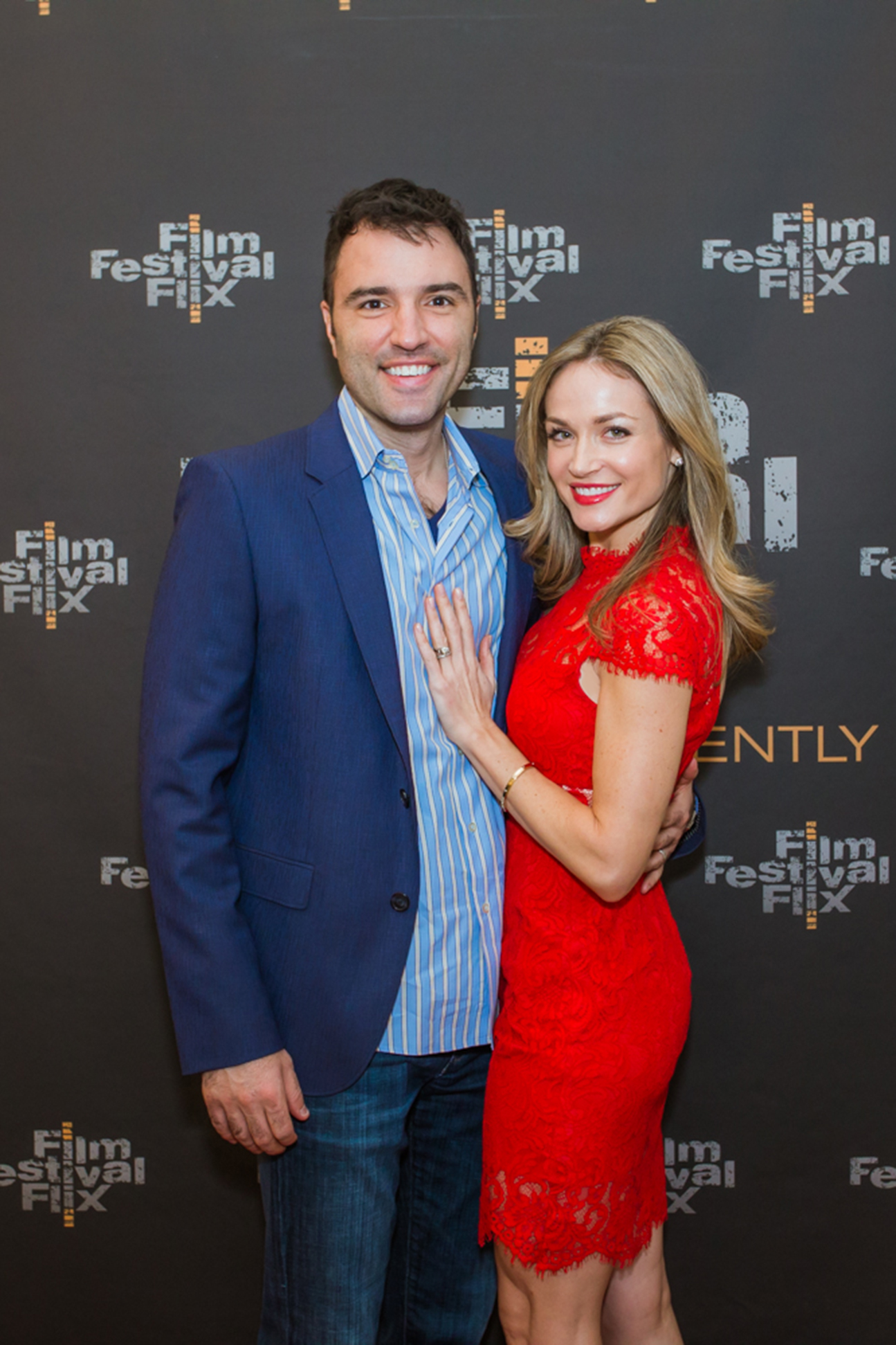 Katherine Randolph and Alex Petrovitch at the Los Angeles premiere of Adulthood
