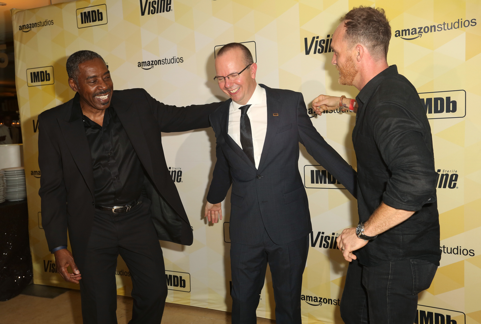 Ernie Hudson, Ethan Embry and Col Needham at event of IMDb on the Scene (2015)