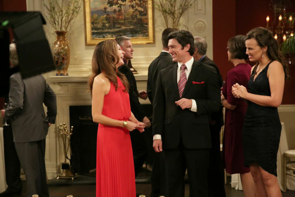 Adam Croasdell as The Earl Of Cleveland, in Hot In Cleveland with Jane Leeves and Sophie Winkleman