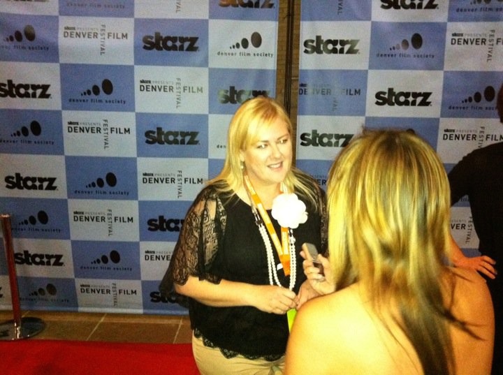 On the Red Carpet at Starz Denver International Film Festival for 3 SOLD OUT screenings.