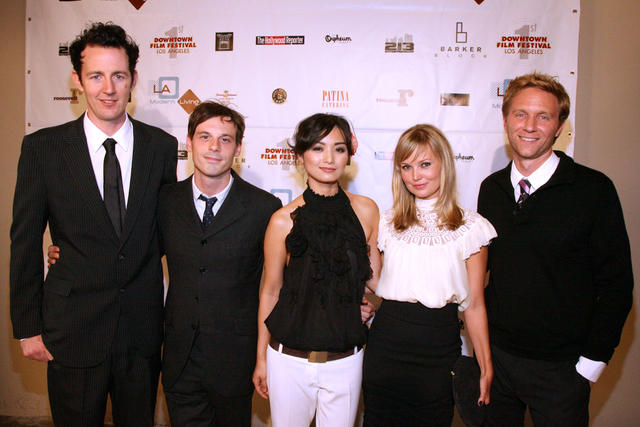 Brian Matthew McGuire, Scoot McNairy, Kathleen Luong, Sara Simmonds and Alex Holdridge at opening of 