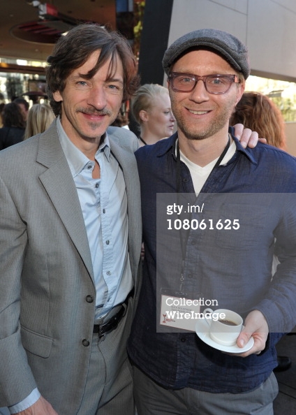 Alex Holdridge and John Hawkes at Spirit Awards Brunch in Los Angeles.