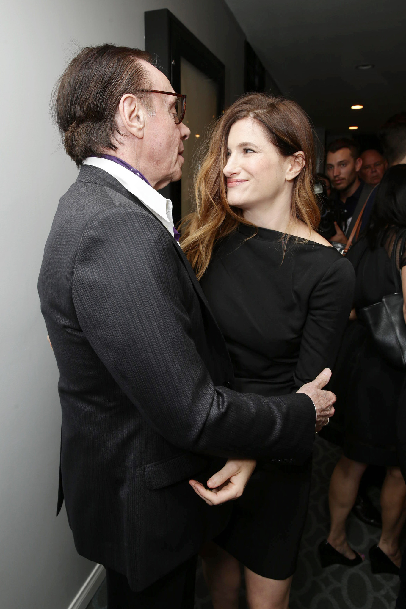 Peter Bogdanovich and Kathryn Hahn at event of She's Funny That Way (2014)