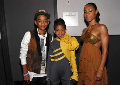 Jada Pinkett Smith, Jaden Smith and Willow Smith