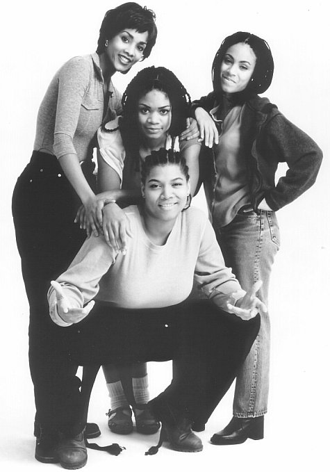 Vivica A. Fox, Jada Pinkett Smith, Queen Latifah and Kimberly Elise in Set It Off (1996)