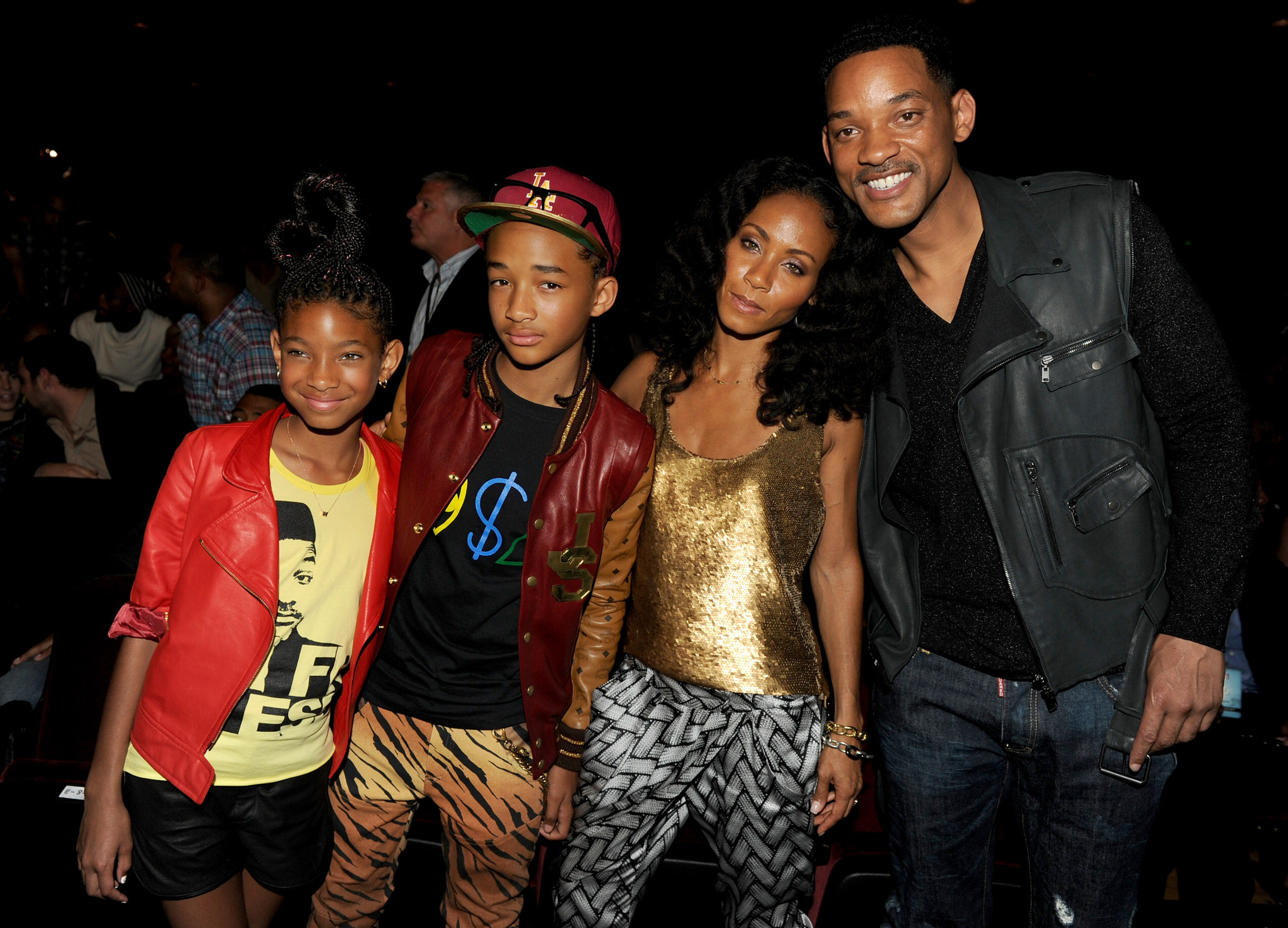 Jada Pinkett Smith, Jaden Smith and Willow Smith